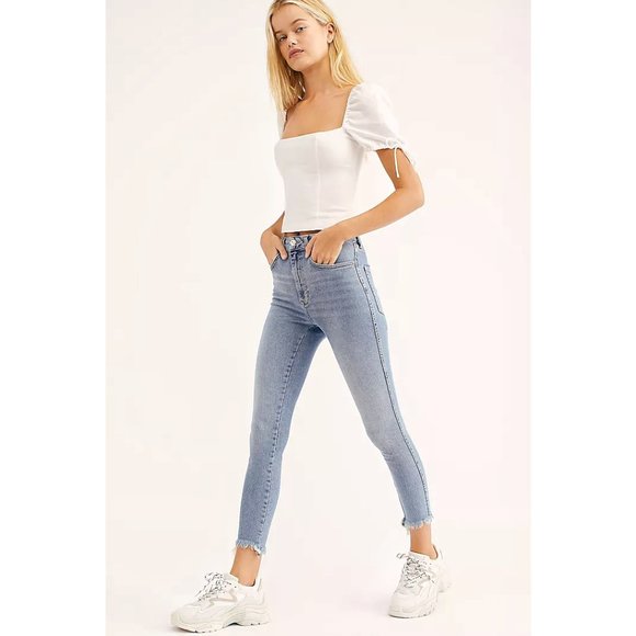 Free People Denim - NEW Free People Raw High Rise Skinny Jegging 28